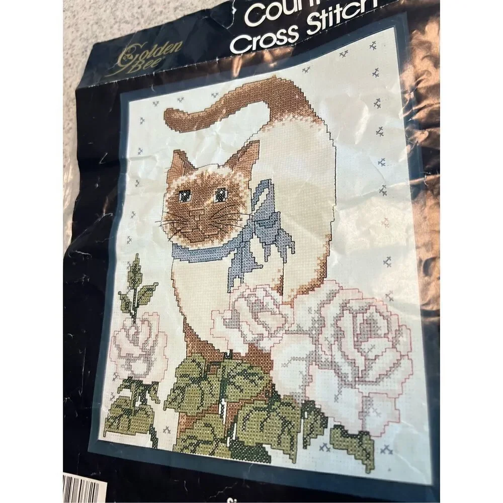 Golden Bee Vintage Cross Stitch